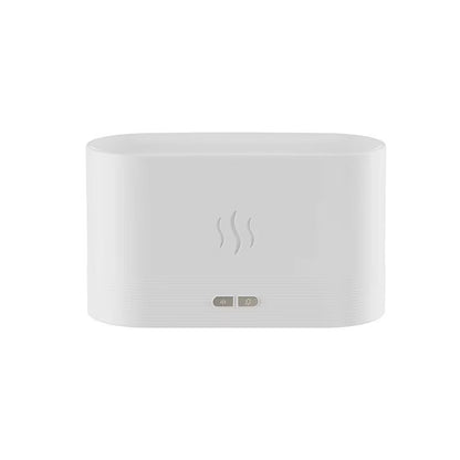 Flame Aroma Humidifier – Ultrasonic Essential Oil Diffuser with Color-Changing LED Light