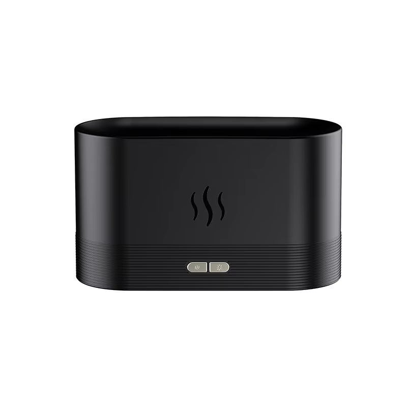 Flame Aroma Humidifier – Ultrasonic Essential Oil Diffuser with Color-Changing LED Light